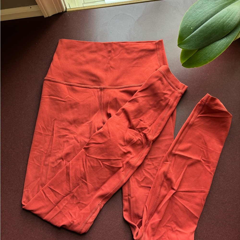 lululemon Rust High-Waisted Align Leggings size 4